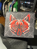 Carteira Gucci Red Fox Preta - Pronta Entrega