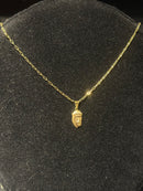 Corrente Cartier Banhada Pingente Jesus Cristo 60 CM - Pronta Entrega