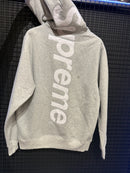 Moletom Supreme Back Logo Cinza - Pronta Entrega