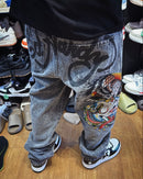 Calça Ed Hardy Jeas Skull Vintage Destonado