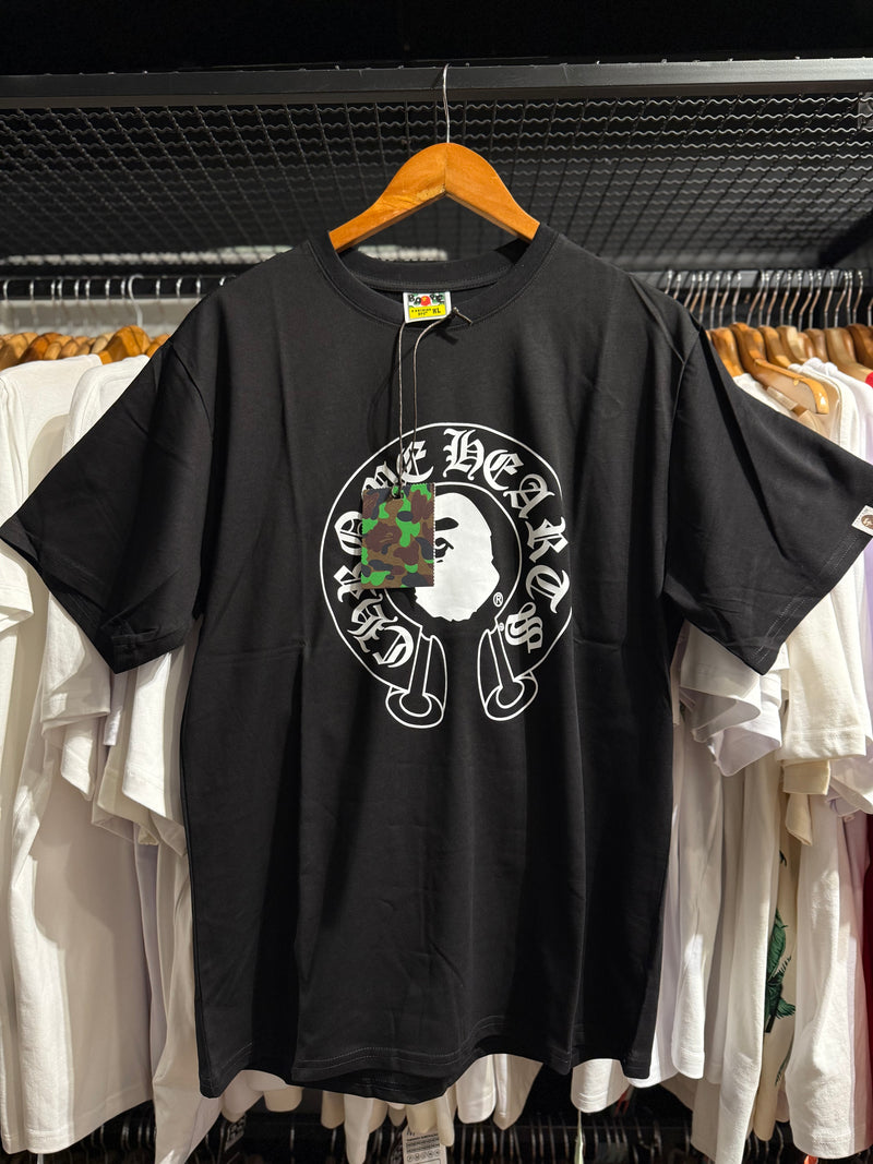 Camiseta BAPE Bayb Milo X Chrome hearts Preta - Pronta Entrega