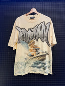 Camiseta Mixed Emotion Oversized Creme Angel - Pronta Entrega