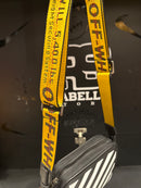 Bolsa Bag Off-White Cross Body Listas Industrial Blinder Preto - Pronta Entrega