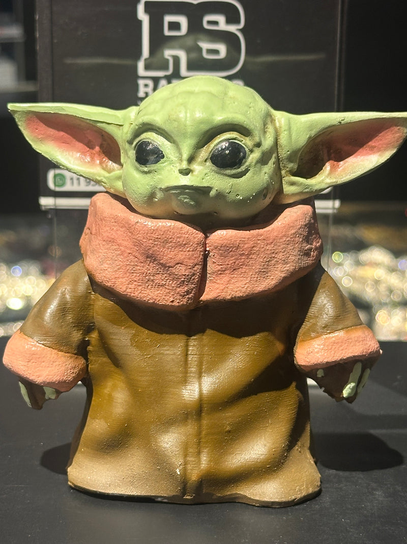 Boneco de Ação Baby Yoda 12cm Resina - Pronta Entrega