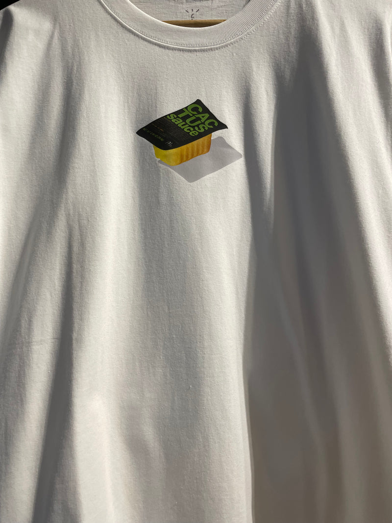 Camiseta TRAVIS SCOTT “CACTUS SAUCE” Branca - Pronta Entrega