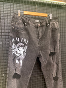 Calça Jeans Amiri Angel Preta - Pronta Entrega
