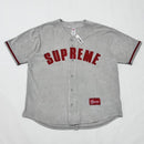 Camiseta Supreme Ultrasuede Mesh Baseball Cinza - ENCOMENDA