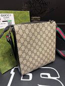 Bolsa Gucci Carteiro Transversal Bege Preto - Pronta Entrega