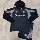Conjunto Supreme Hooded Soccer Preto - ENCOMENDA