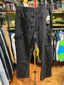 Calça Gallery Dept. Jeans Flare Preto com Respingos de Tinta - Pronta Entrega