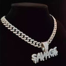 Corrente Prata Ice Cravejada Savage - Encomenda