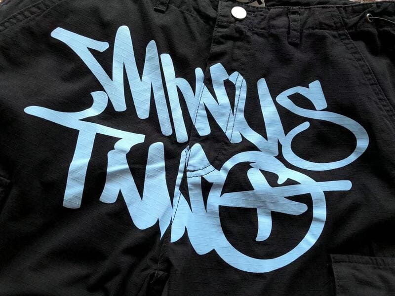 Calça Minus Two Cargo Preto/Azul - Encomenda