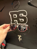 Óculos Rayban Redondo Armação Vermelho Preto Clip-On 3 em 1 Multi Cores - Pronta Entrega