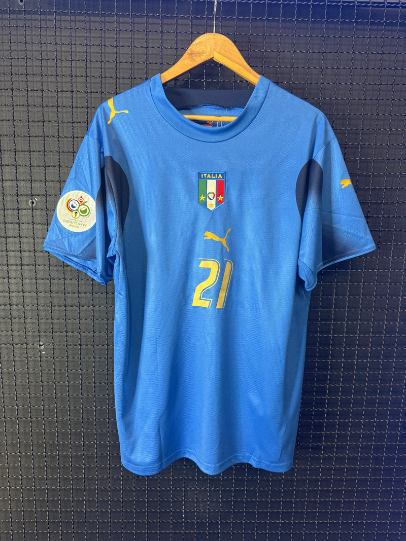 Camisa Seleção Itália 2006 Pirlo #21 - Pronta Entrega