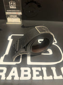 Cinto Louis Vuitton Black Logo Preto 115 CM  - Pronta Entrega