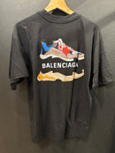 Camiseta BALENCIAGA Tênis Triple S Preta - Pronta Entrega