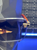 Óculos Cartier OW3043 Gold Armação Marrom Lente Fume - Pronta Entrega