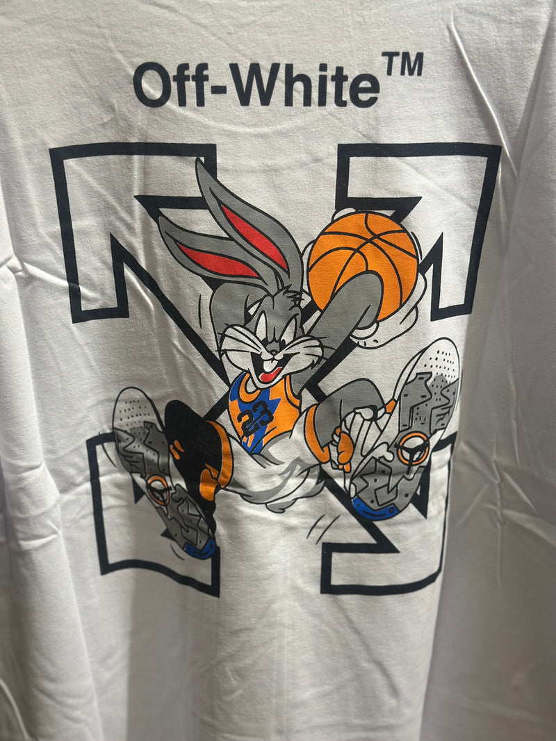 Camisa Off-White Pernalonga Basketball Branca- Pronta Entrega
