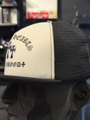 Boné Chrome Hearts Chomper Hollywood Trucker Black/White - Pronta Entrega