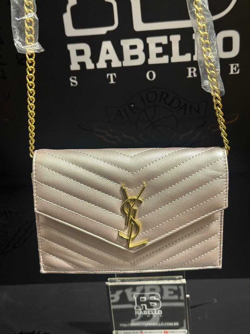 Carteira Saint Laurent Monogram Pink - Pronta Entrega