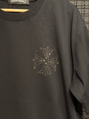 Camiseta Chrome Hearts Logo Brilliant Black - Pronta Entrega