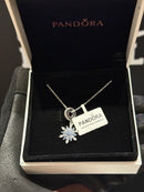 Colar Pandora Floco de Neve Prata 925 Tamanho 45 CM - Pronta Entrega