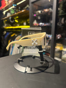 Óculos Off White Retangular Bege - Pronta Entrega