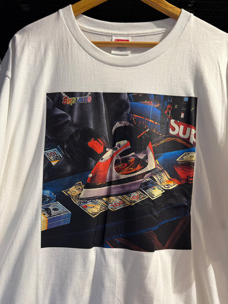 Camiseta Supreme Gas Tee ’ Branca - Pronta Entrega