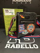 Bolsa Gucci Carteiro Transversal Tiger Couro Preto - Pronta Entrega