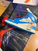 Tênis Off-White x Air Jordan 1 High UNC - Pronta Entrega