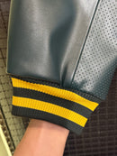 Jaqueta de Couro Aimé Leon Dore x Porsche 993 Turbo British Racing Green - Pronta Entrega