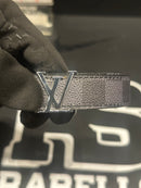 Cinto Feminino Louis Vuitton Initiales Damier Graphite - Pronta Entrega