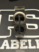 Cinto Ferragamo Preto Fivela Metallic Gancini 115 CM  - Pronta Entrega