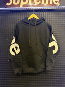 Moletom Supreme Big Logo Jacquard Hooded Sweatshirt Black - Pronta Entrega