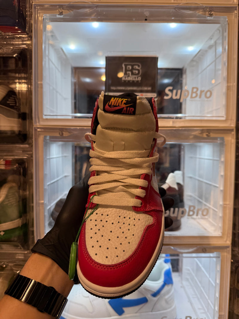 Tênis Nike Air Jordan 1 High Light Fusion Red - Pronta Entrega