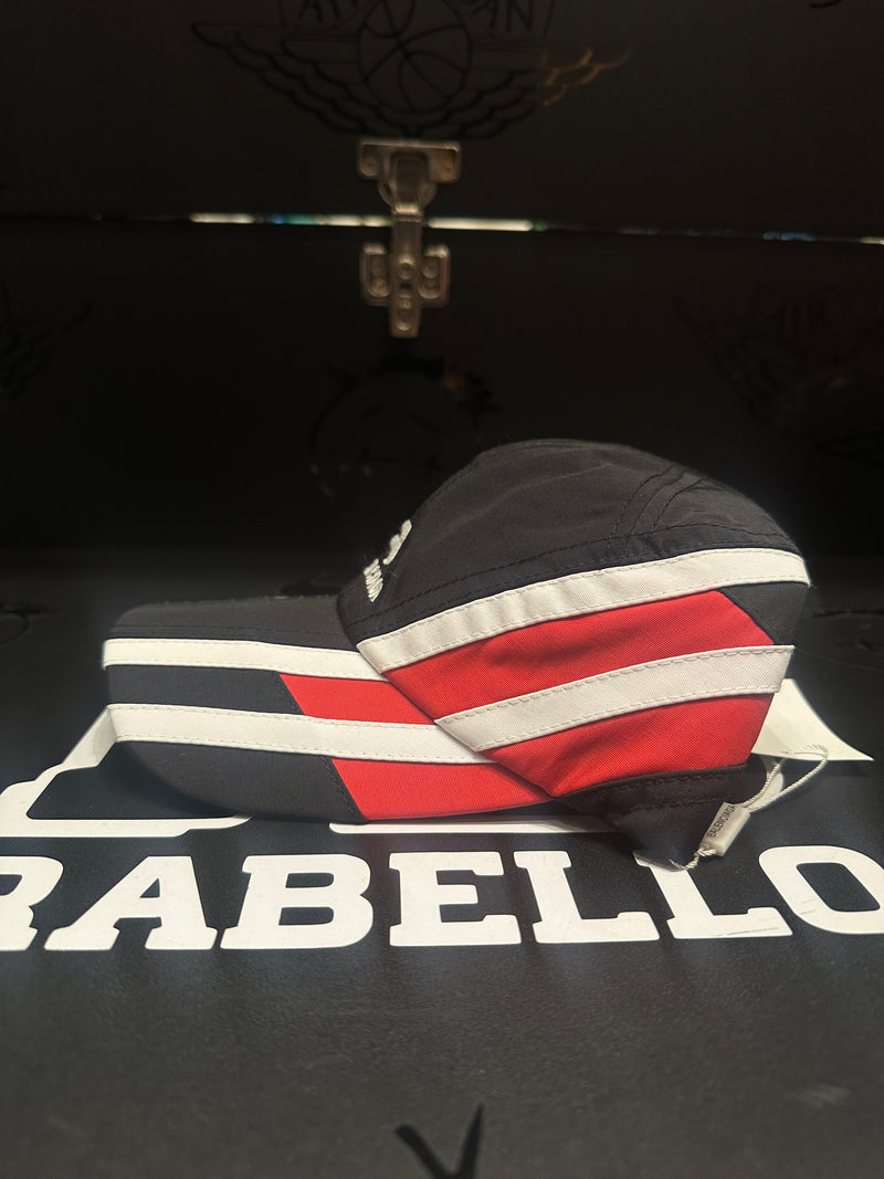 Boné Aba Curva Balenciaga Paris Black/White/Red - Pronta Entrega