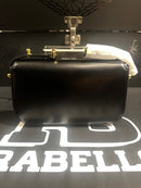 Bolsa Prada Black Logo Triangular Gold - Pronta Entrega