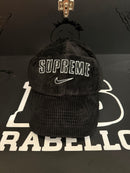 Boné Supreme X Nike Arc Corduroy 6 Panel Black - Pronta Entrega