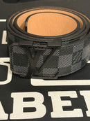 Cinto Louis Vuitton Damier Graphite Fivela Black  - Pronta Entrega
