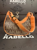 Bolsa Michael Kors MK Logo Premium Marrom - Pronta Entrega