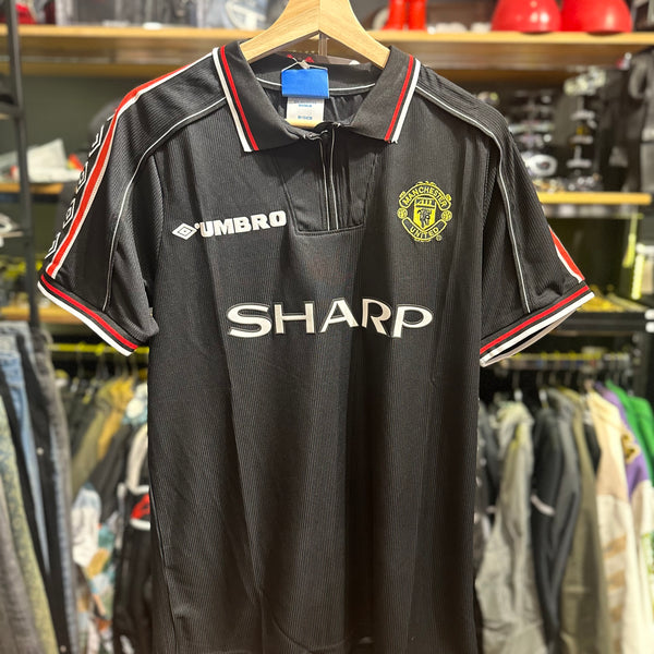 Camisa Vintage Umbro Manchester United Preta 98/99 - Pronta Entrega