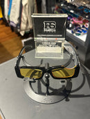 Óculos Off-White Retangular Preto Recortado Lente Amarela  - Pronta Entrega