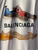 Camiseta BLENCIAGA Sneaker Costa Branca - Pronta Entrega