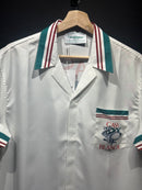 Conjunto Casablanca Tennis Club Seda Padronagem Monogramada Runner Rabbit - Pronta Entrega