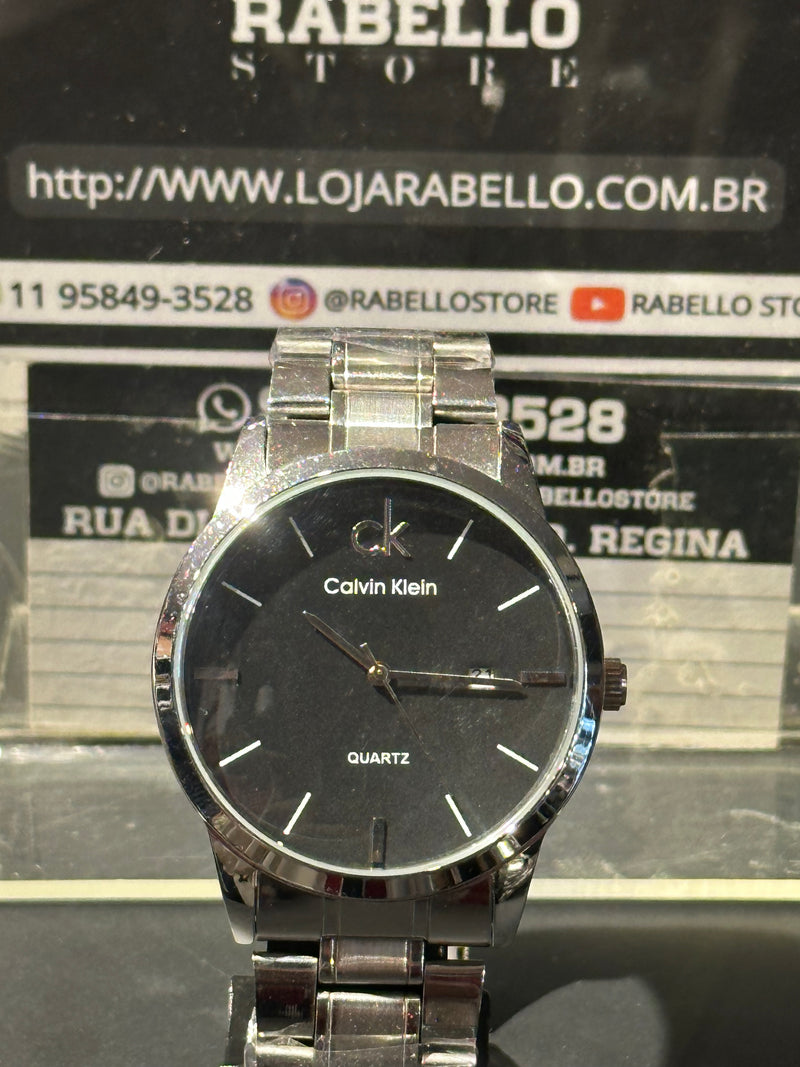 Relógio Calvin Klein Classic Fundo Black - Pronta Entrega