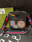 Bolsa Gucci Carteiro Transversal Tiger Couro Preto - Pronta Entrega