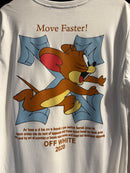 Camiseta Off-White Jerry ‘Faster’ Branca - Pronta Entrega