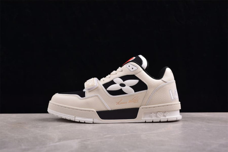 Louis Vuitton Trainer Black White Cream - Encomenda