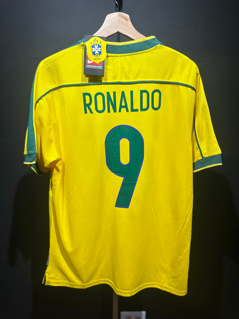 Camiseta Nike Retrô Seleção Brasileira 1998 Ronaldo Fenômeno