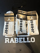 Pack 3 Pares Meia Air Jordan Cano Alto Branco - Pronta Entrega